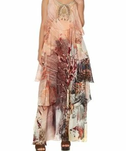 Camilla EBoutique (US) Up To 30% Off LAYERED FRILL LONG DRESS COASTAL TREASURE