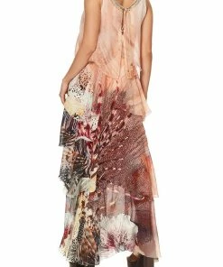 Camilla EBoutique (US) Up To 30% Off LAYERED FRILL LONG DRESS COASTAL TREASURE