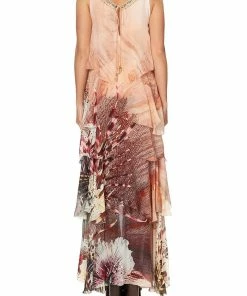 Camilla EBoutique (US) Up To 30% Off LAYERED FRILL LONG DRESS COASTAL TREASURE