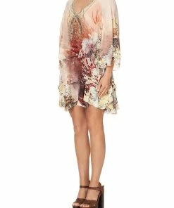 Camilla EBoutique (US) LAYERED FRILL SHORT DRESS COASTAL TREASURE