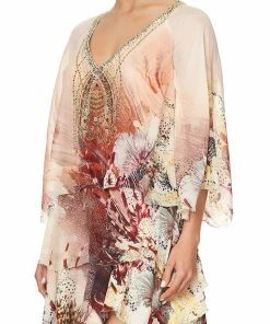 Camilla EBoutique (US) LAYERED FRILL SHORT DRESS COASTAL TREASURE