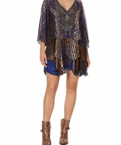 Camilla EBoutique (US) LAYERED FRILL SHORT DRESS KOMODO QUEEN