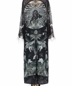 Camilla EBoutique (US) Up To 30% Off LAYERING ROBE WITH CONTRAST SLEEVE ASTRO DISCO