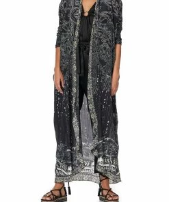 Camilla EBoutique (US) Up To 50% Off LONG CASUAL JACKET WITH POCKETS MIDNIGHT PEARL