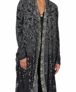 Camilla EBoutique (US) Up To 50% Off LONG CASUAL JACKET WITH POCKETS MIDNIGHT PEARL