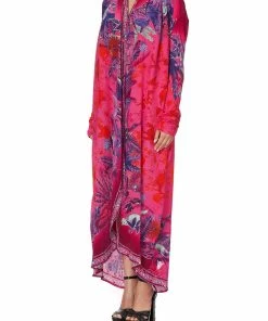 Camilla EBoutique (US) LONG CASUAL JACKET WITH POCKETS TROPIC OF NEON