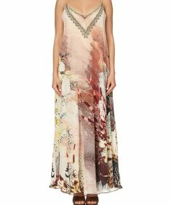Camilla EBoutique (US) Up To 30% Off LONG DRESS WITH SHEER UNDERLAY COASTAL TREASURE