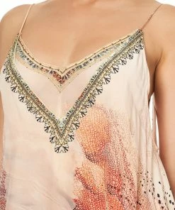 Camilla EBoutique (US) Up To 30% Off LONG DRESS WITH SHEER UNDERLAY COASTAL TREASURE