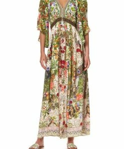 Camilla EBoutique (US) LONG DRESS WITH SMOCKED WAIST FAIR VERONA