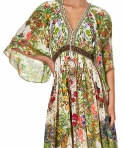 Camilla EBoutique (US) LONG DRESS WITH SMOCKED WAIST FAIR VERONA