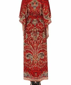 Camilla EBoutique (US) LONG DRESS WITH SMOCKED WAIST SLAVE TO THE RHYTHM Up To 30% Off