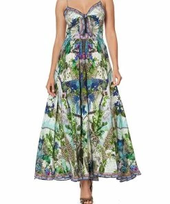Camilla EBoutique (US) Up To 40% Off LONG DRESS WITH TIE FRONT MOON GARDEN