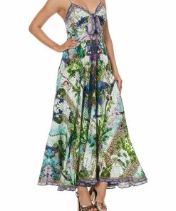 Camilla EBoutique (US) Up To 40% Off LONG DRESS WITH TIE FRONT MOON GARDEN