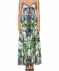 Camilla EBoutique (US) Up To 40% Off LONG DRESS WITH TIE FRONT MOON GARDEN