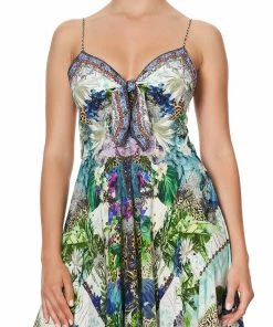 Camilla EBoutique (US) Up To 40% Off LONG DRESS WITH TIE FRONT MOON GARDEN