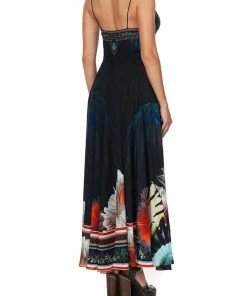 Camilla EBoutique (US) LONG DRESS WITH TIE FRONT NIGHT FLIGHT Up To 30% Off