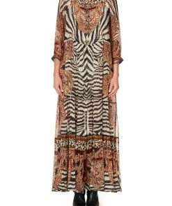 Camilla EBoutique (US) LONG GATHERED PANEL DRESS WILD FIRE