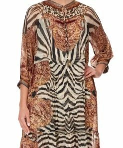 Camilla EBoutique (US) LONG GATHERED PANEL DRESS WILD FIRE