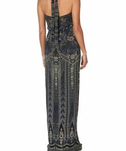 Camilla EBoutique (US) LONG JERSEY HALTER DRESS GREAT SCOTT