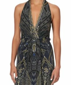 Camilla EBoutique (US) LONG JERSEY HALTER DRESS GREAT SCOTT