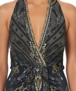 Camilla EBoutique (US) LONG JERSEY HALTER DRESS GREAT SCOTT