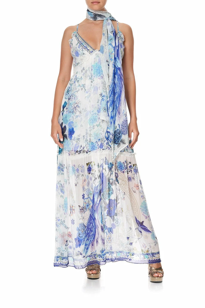 Camilla EBoutique (US) LONG SCARF WHITE SIDE OF THE MOON Up To 30% Off