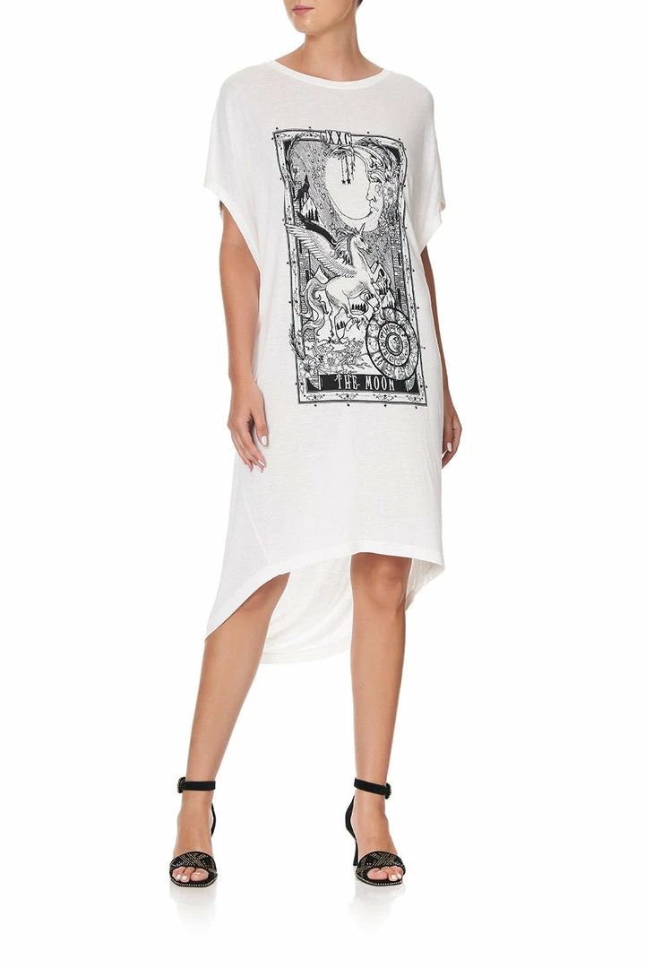 Camilla EBoutique (US) Up To 30% Off LONG SCOOP BACK HEM T-SHIRT SILVER LININGS