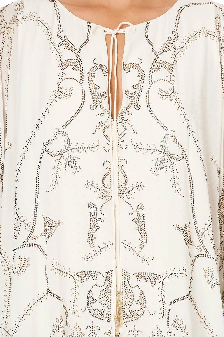 Camilla EBoutique (US) LONG SHEER OVERLAY DRESS LUXE CREAM Up To 30% Off