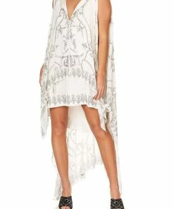 Camilla EBoutique (US) LONG SHEER OVERLAY DRESS LUXE CREAM Up To 30% Off