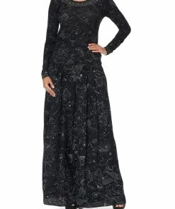 Camilla EBoutique (US) LONG SLEEVE FITTED TOP MIDNIGHT MOON HOUSE