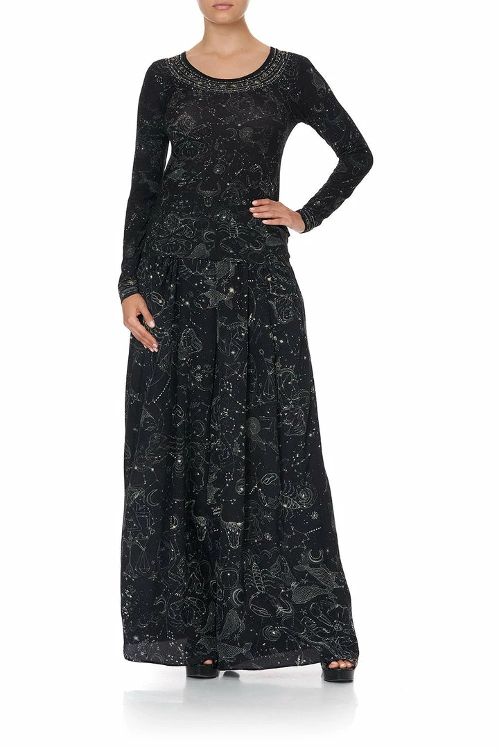 Camilla EBoutique (US) LONG SLEEVE FITTED TOP MIDNIGHT MOON HOUSE