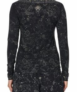 Camilla EBoutique (US) LONG SLEEVE FITTED TOP MIDNIGHT MOON HOUSE