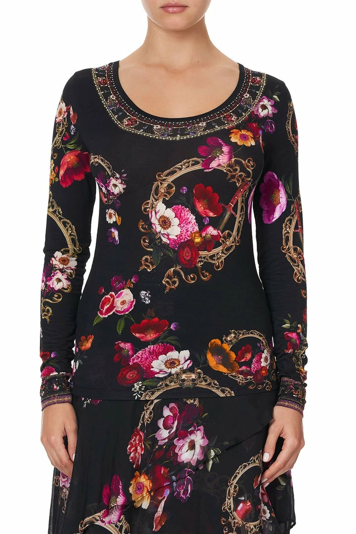 Camilla EBoutique (US) LONG SLEEVE FITTED TOP MIRROR MIRROR Up To 30% Off