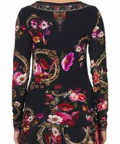 Camilla EBoutique (US) LONG SLEEVE FITTED TOP MIRROR MIRROR Up To 30% Off