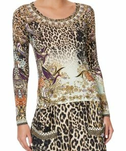 Camilla EBoutique (US) LONG SLEEVE FITTED TOP NOMADIC NYMPH Up To 30% Off
