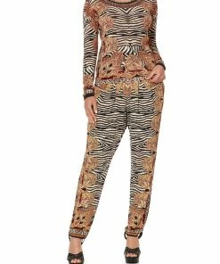 Camilla EBoutique (US) Up To 50% Off LONG SLEEVE FITTED TOP WILD FIRE