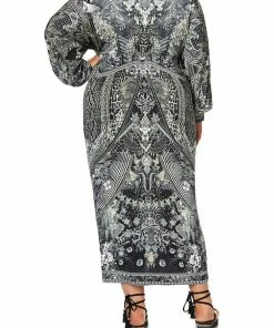 Camilla EBoutique (US) LONG SPLIT FRONT TWIST DRESS ONE TRIBE Up To 40% Off
