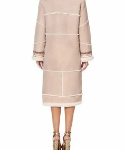 Camilla EBoutique (US) Up To 40% Off LONG SUEDE SHEARLING COAT ISTENANYA