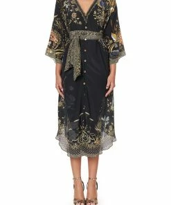 Camilla EBoutique (US) Up To 30% Off LOOSE BUTTON THROUGH DRESS THE JEWELLED ARROW