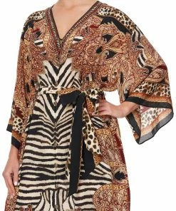 Camilla EBoutique (US) Up To 50% Off LOOSE BUTTON THROUGH DRESS WILD FIRE