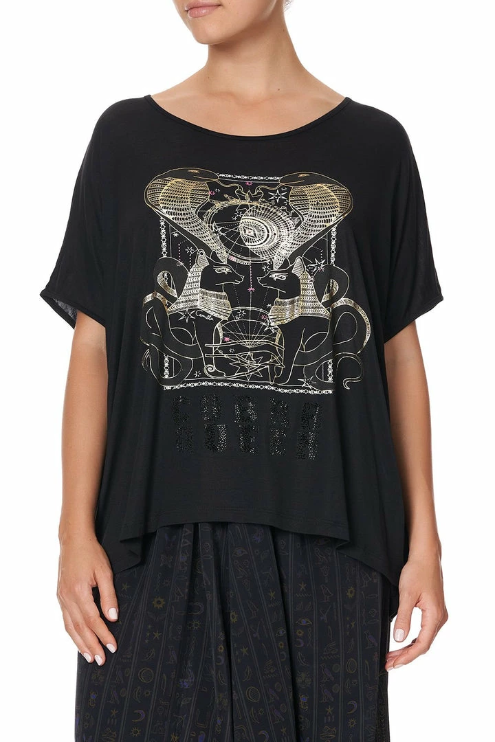 Camilla EBoutique (US) LOOSE FIT ROUND NECK TEE COBRA KING