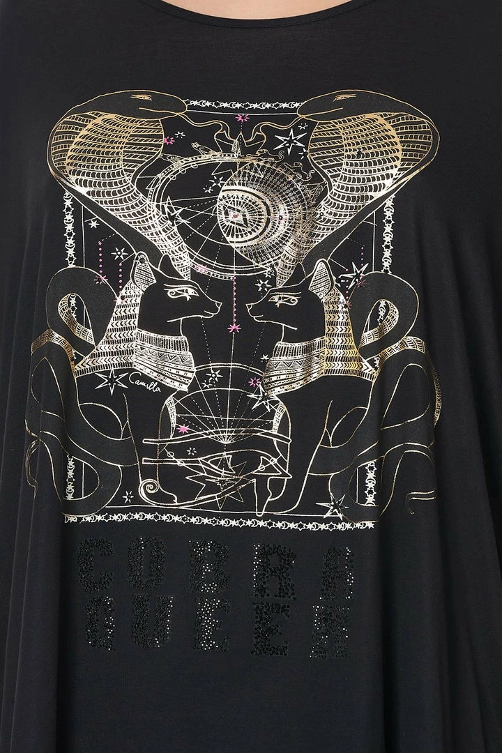 Camilla EBoutique (US) LOOSE FIT ROUND NECK TEE COBRA KING