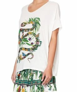 Camilla EBoutique (US) Up To 30% Off LOOSE FIT ROUND NECK TEE DAINTREE DARLING