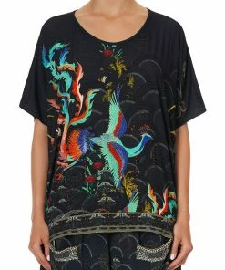 Camilla EBoutique (US) LOOSE ROUND NECK TEE WISE WINGS