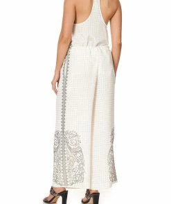 Camilla EBoutique (US) Sale Clothing LOUNGE TROUSER WITH TIE WAIST LUXE CREAM