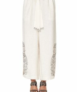Camilla EBoutique (US) Sale Clothing LOUNGE TROUSER WITH TIE WAIST LUXE CREAM