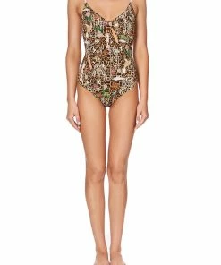 Camilla EBoutique (US) LOW BACK BODYSUIT FAUNA ELECTRO Up To 50% Off