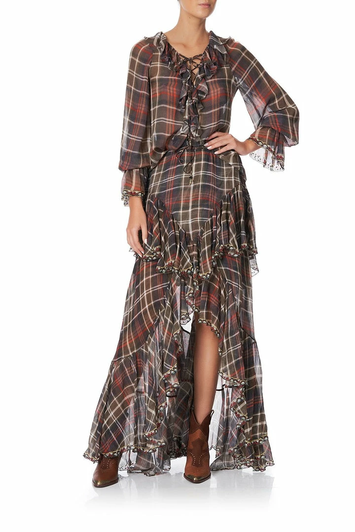 Camilla EBoutique (US) MAXI SKIRT WITH DOUBLE FRILL HOLD YOUR HORSES