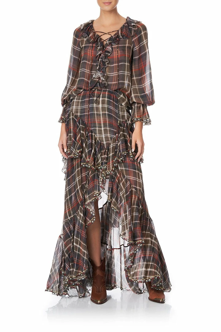 Camilla EBoutique (US) MAXI SKIRT WITH DOUBLE FRILL HOLD YOUR HORSES