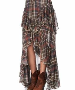 Camilla EBoutique (US) MAXI SKIRT WITH DOUBLE FRILL HOLD YOUR HORSES